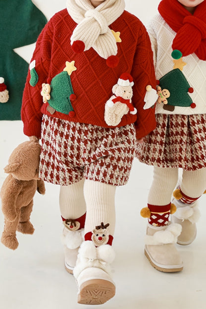 Teddy Christmas Sweater | Red