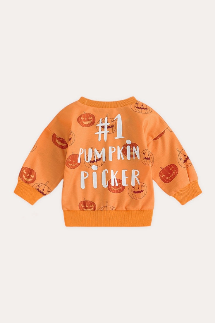 Pumpkin Picker Sweatshirt | Orange