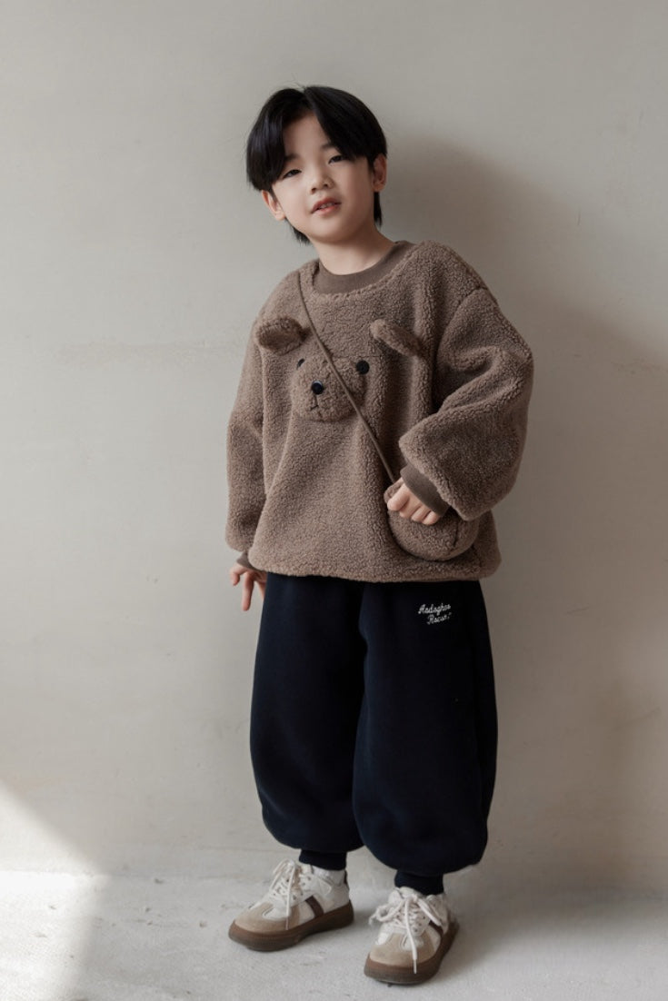 Teddy Bear Sweatshirt | Beige