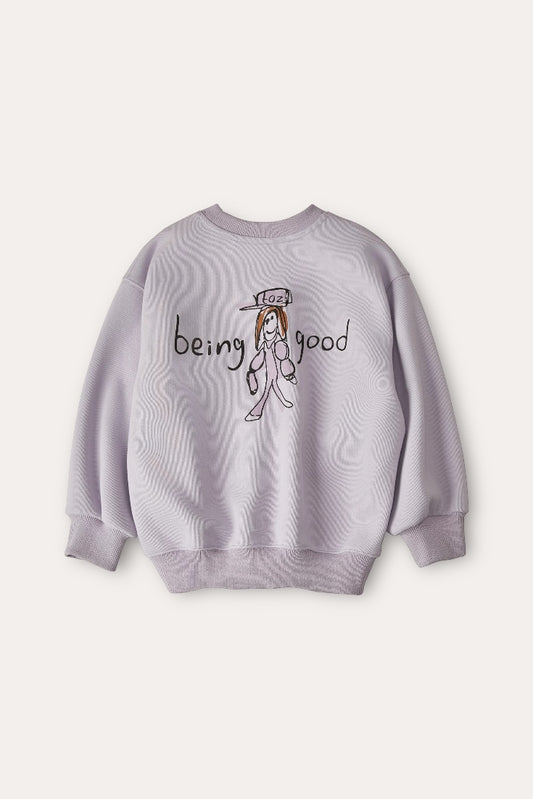 Being Good Sweatshirt | Purple