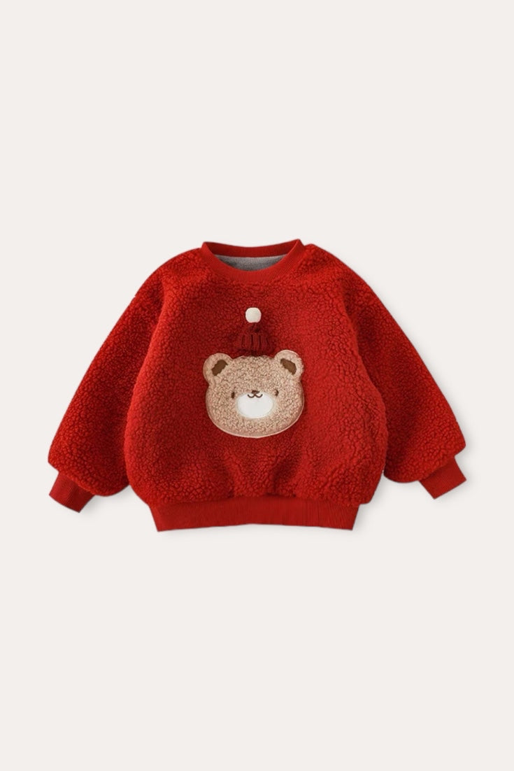 Holiday Bear Sweatshirt | Red