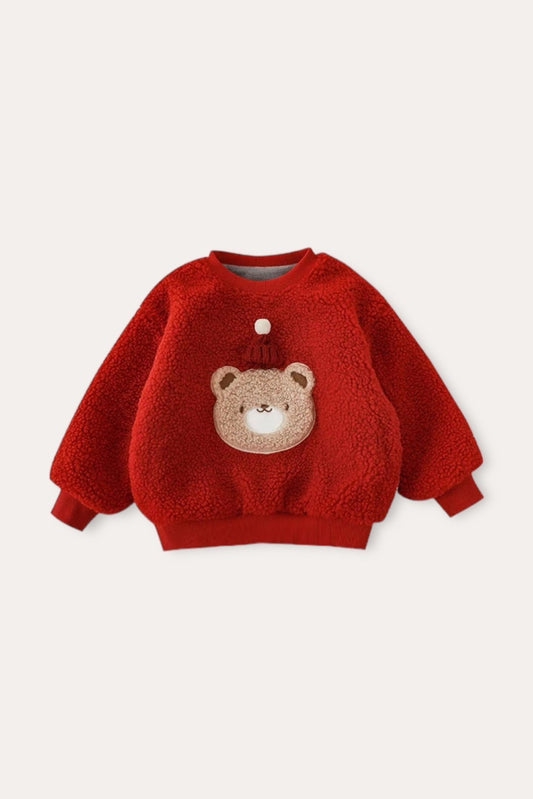 Holiday Bear Sweatshirt | Red