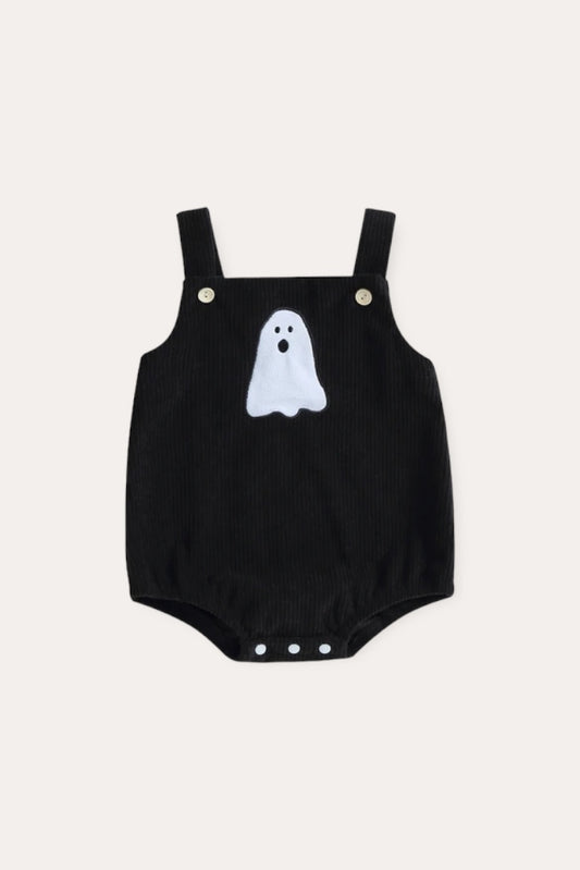 Boo Corduroy Romper | Black