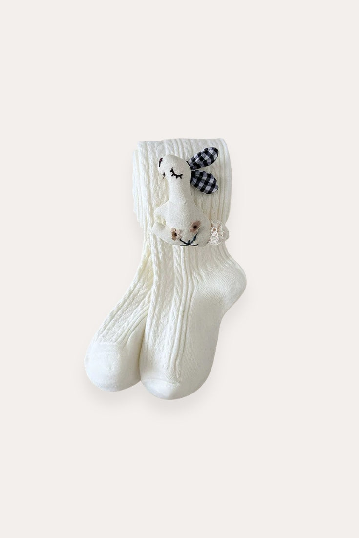 Rabbit Tights | White