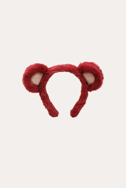 Bear Headband | Rose Red