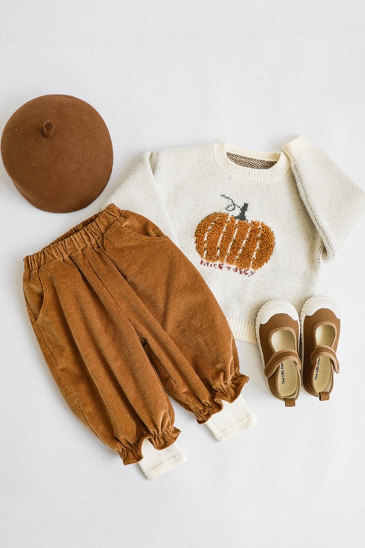 Pumpkin Corduroy Trousers | Potters Clay