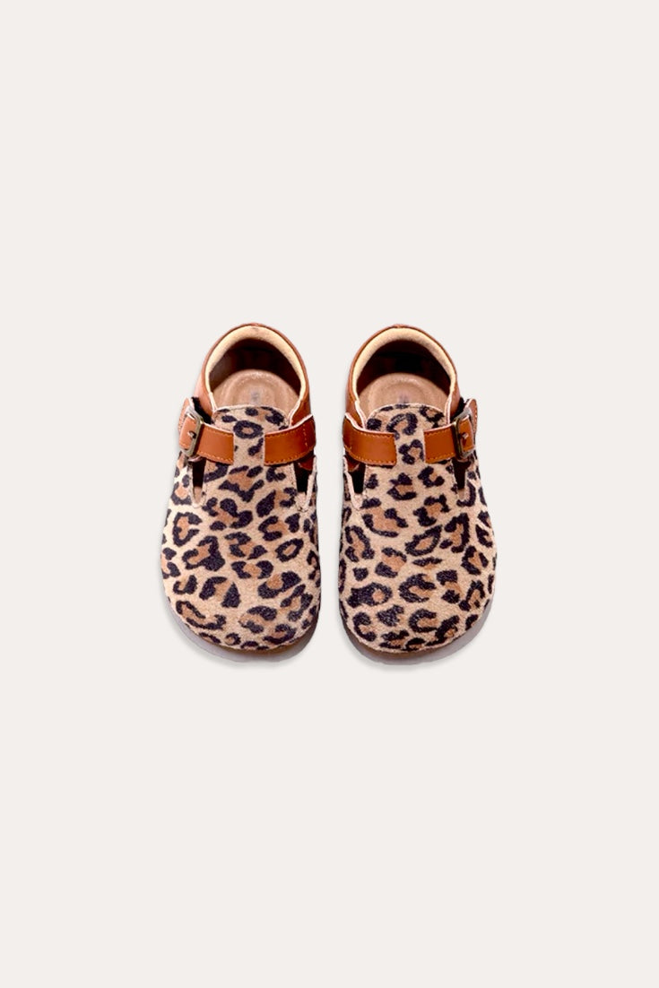 Leopard Sandals | Dark Brown