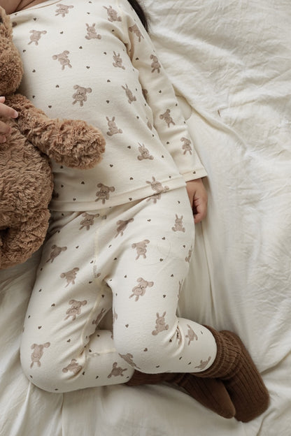 Teddy Bunny Pyjamas | Beige