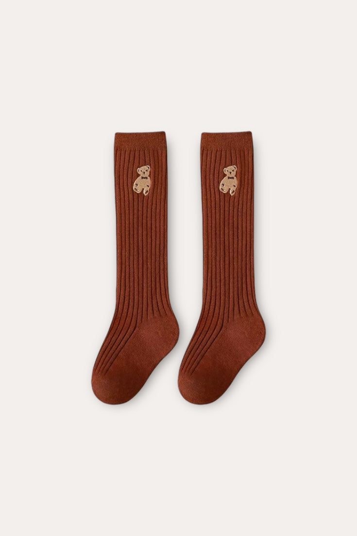 Teddy Bear Socks | Brown