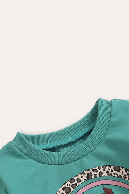 Fall Vibes Sweatshirt | Light Sea Green