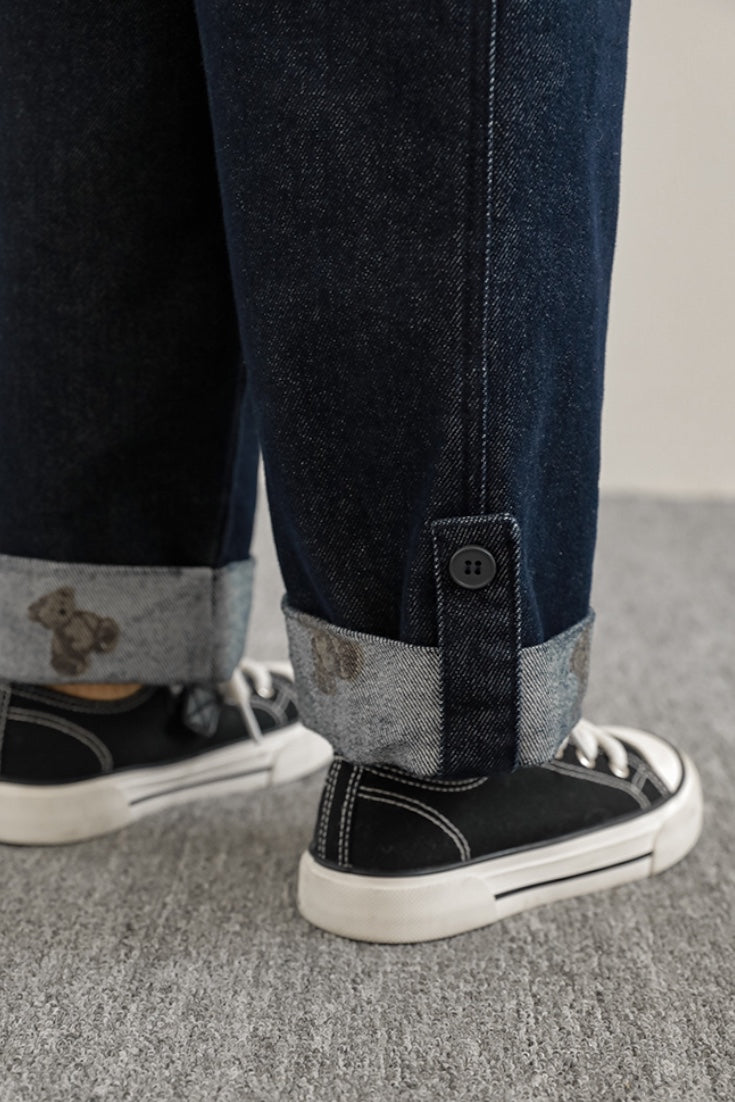 Pou Teddy Jeans Trousers | Navy