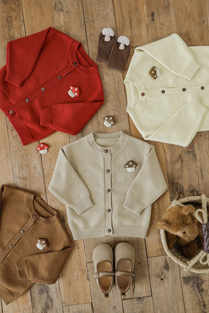 Mushroom Cardigan | Brown