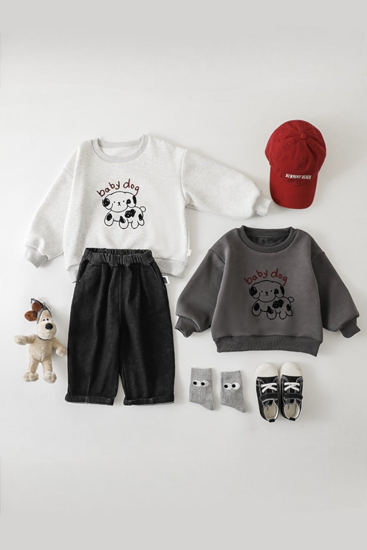 Baby Dog Sweatshirt | Gray