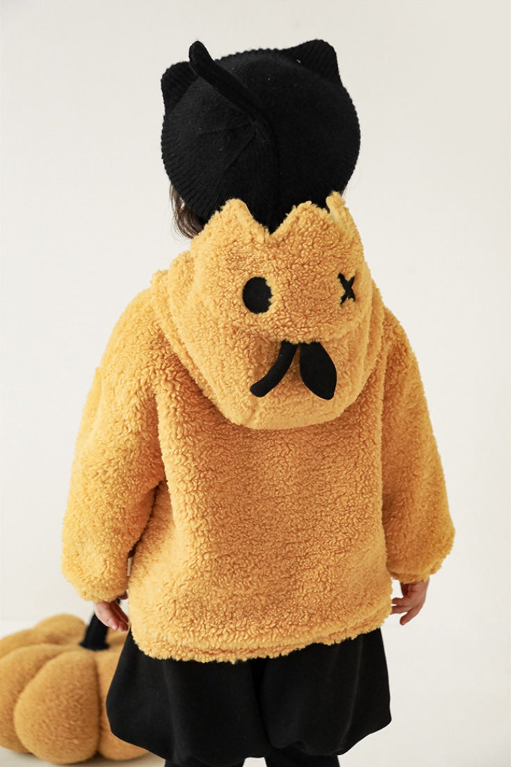 Pumpkin Teddy Sweatshirt | Yellow