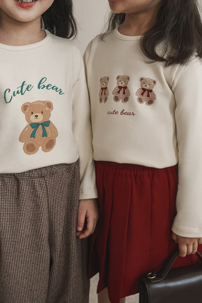 Cute Bear Shirt | Beige