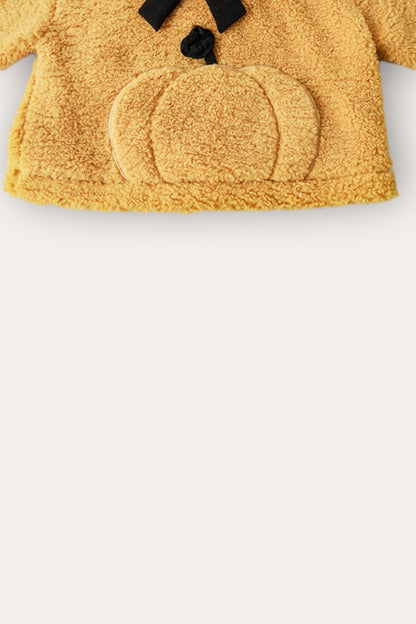 Pumpkin Teddy Sweatshirt | Yellow