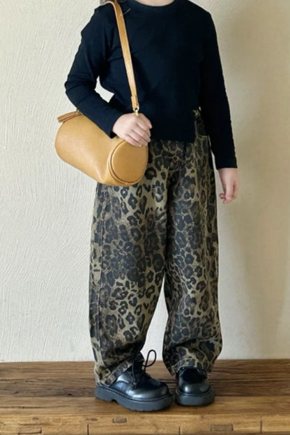 Leopard Trousers | Brown