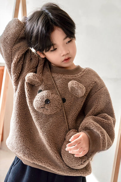 Teddy Bear Sweatshirt | Beige