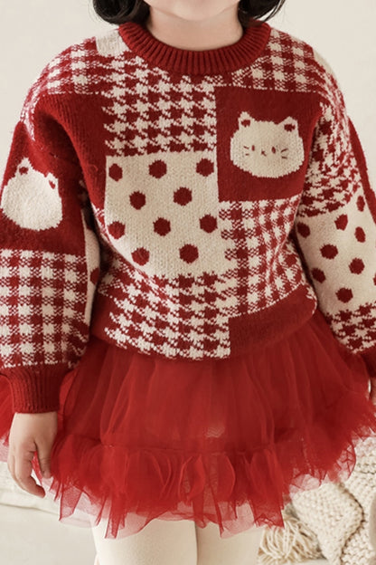 Kitten Sweater | Red
