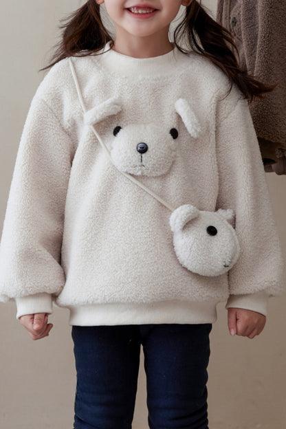 Teddy Bear Sweatshirt | Beige