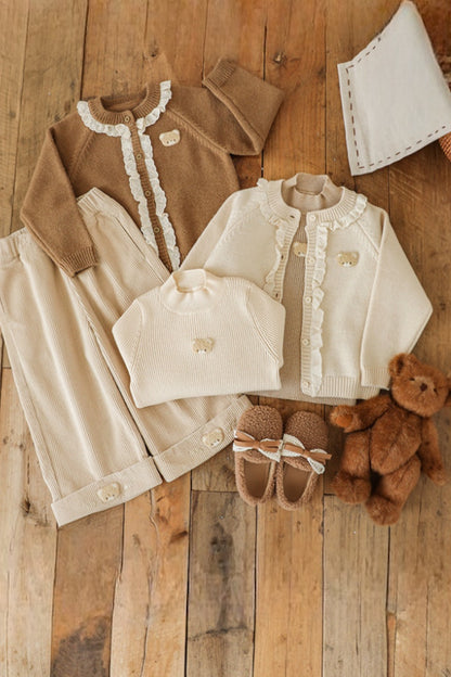 Bear Cardigan | Beige