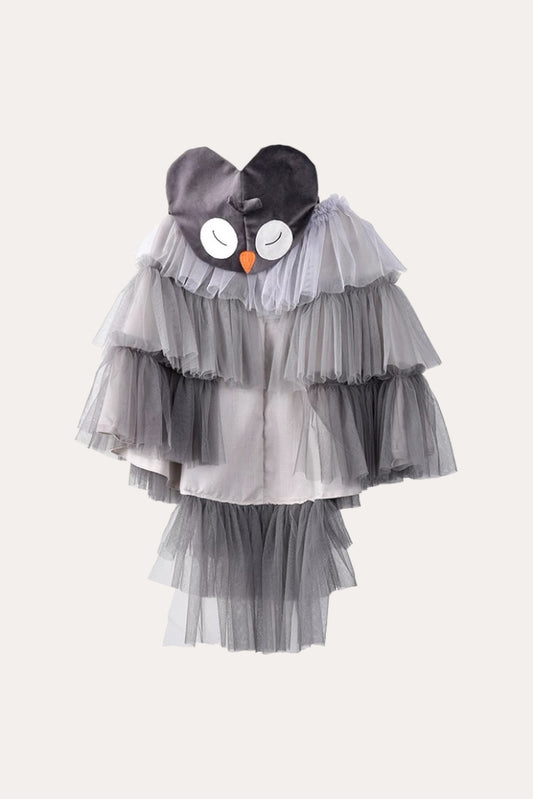 Owl Tutu Dress | Gray