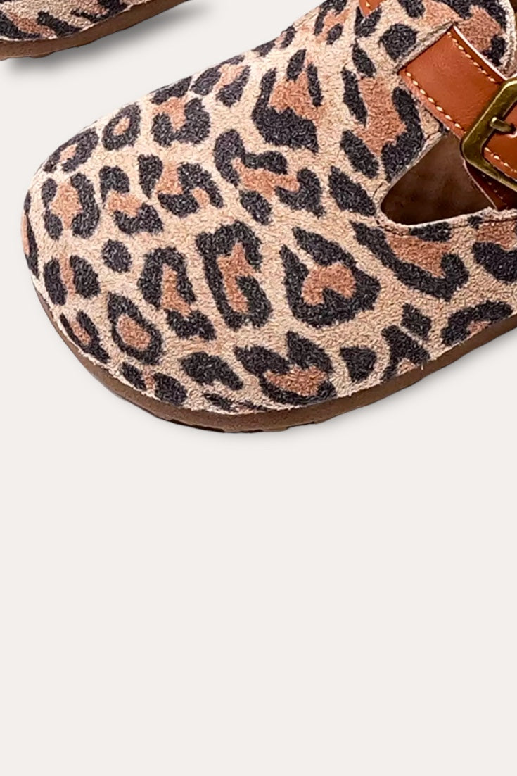 Leopard Sandals | Dark Brown