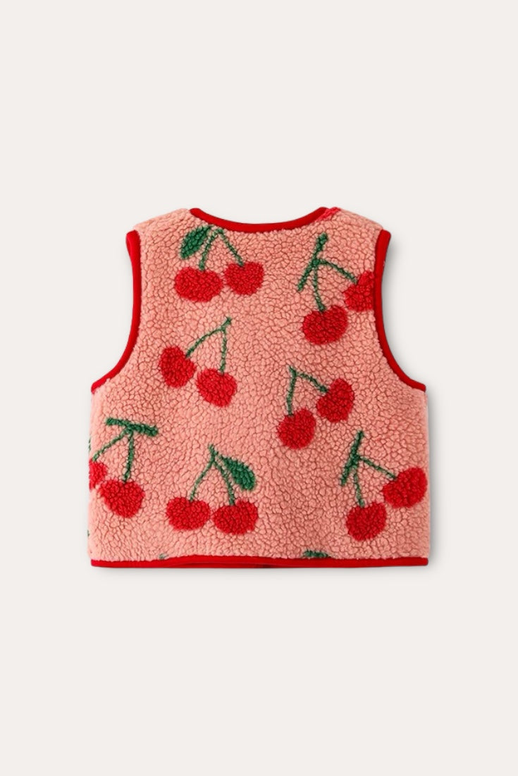 Strawberry Wool Vest | Beige