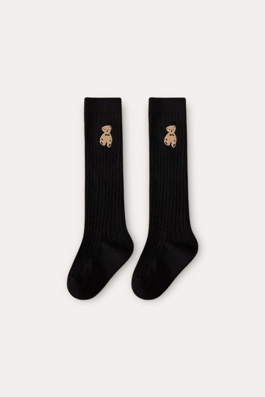 Teddy Bear Socks | Black