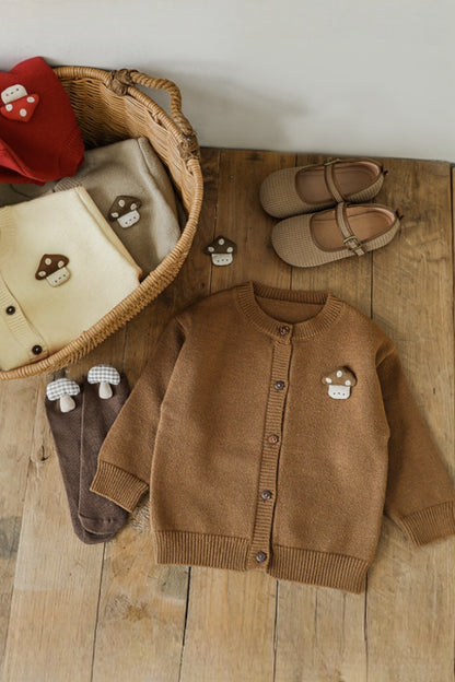 Mushroom Cardigan | Brown