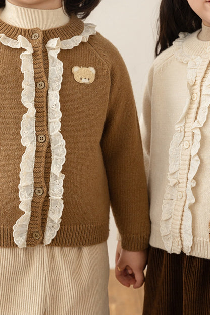 Bear Cardigan | Beige