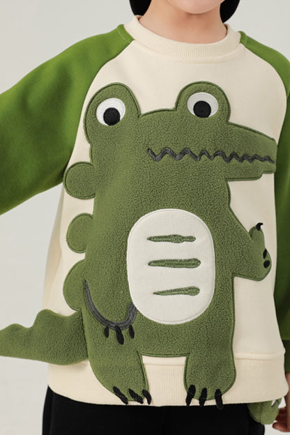 Crocodile Sweatshirt | Green