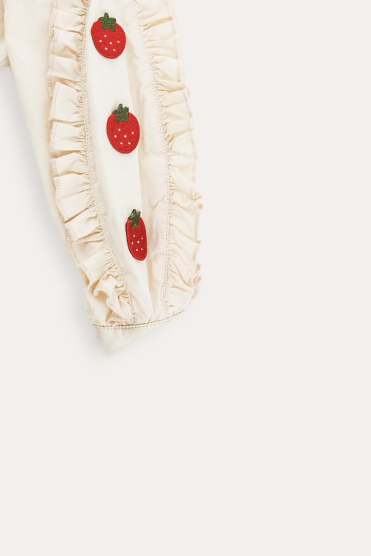 Loen Strawberry Blouse | Beige