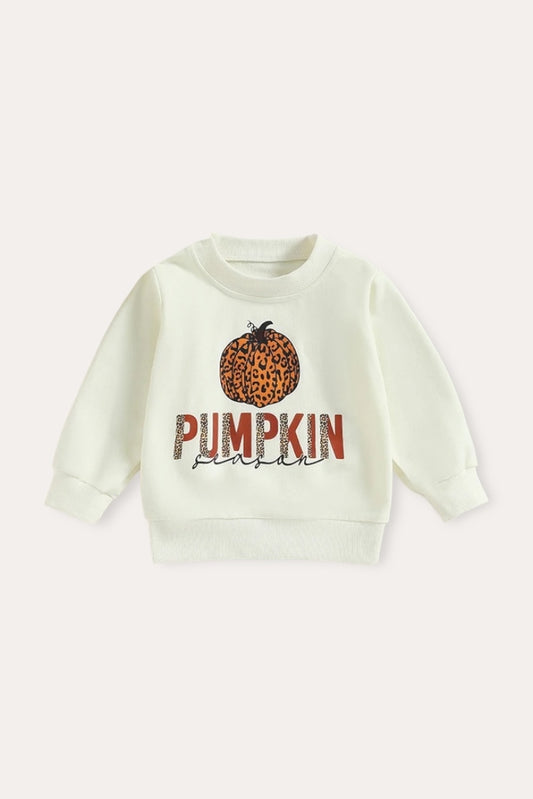 Pumpkin Sweatshirt | Beige