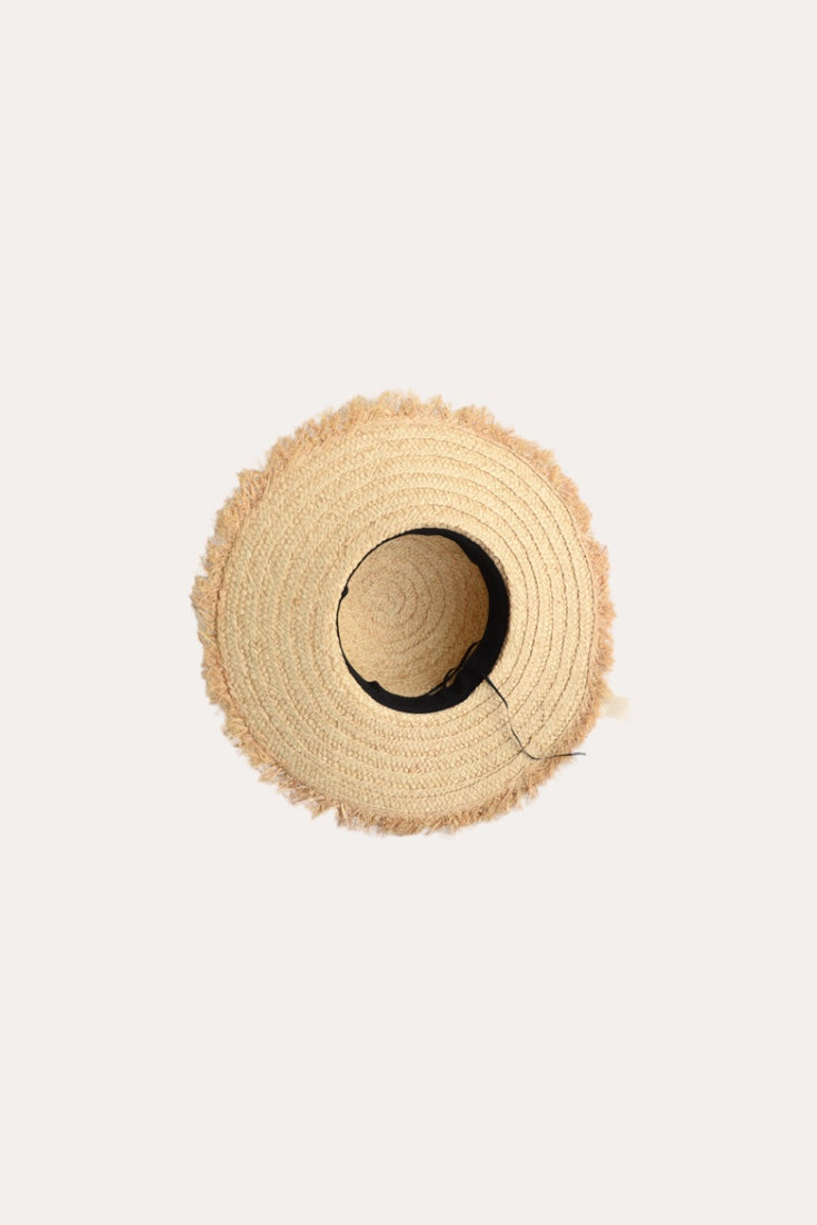 Valoni Straw Hat | Black