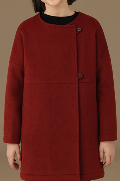 Rio Woolen Coat | Red