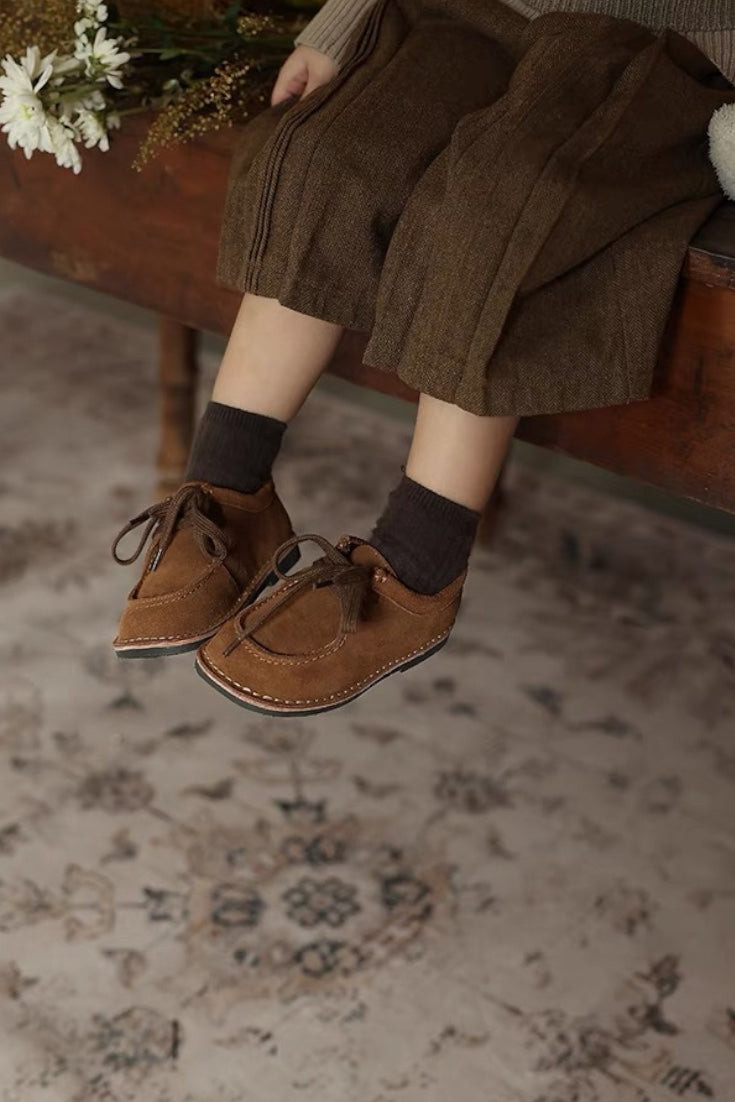Moc Toe Suede Ankle Shoes | Brown