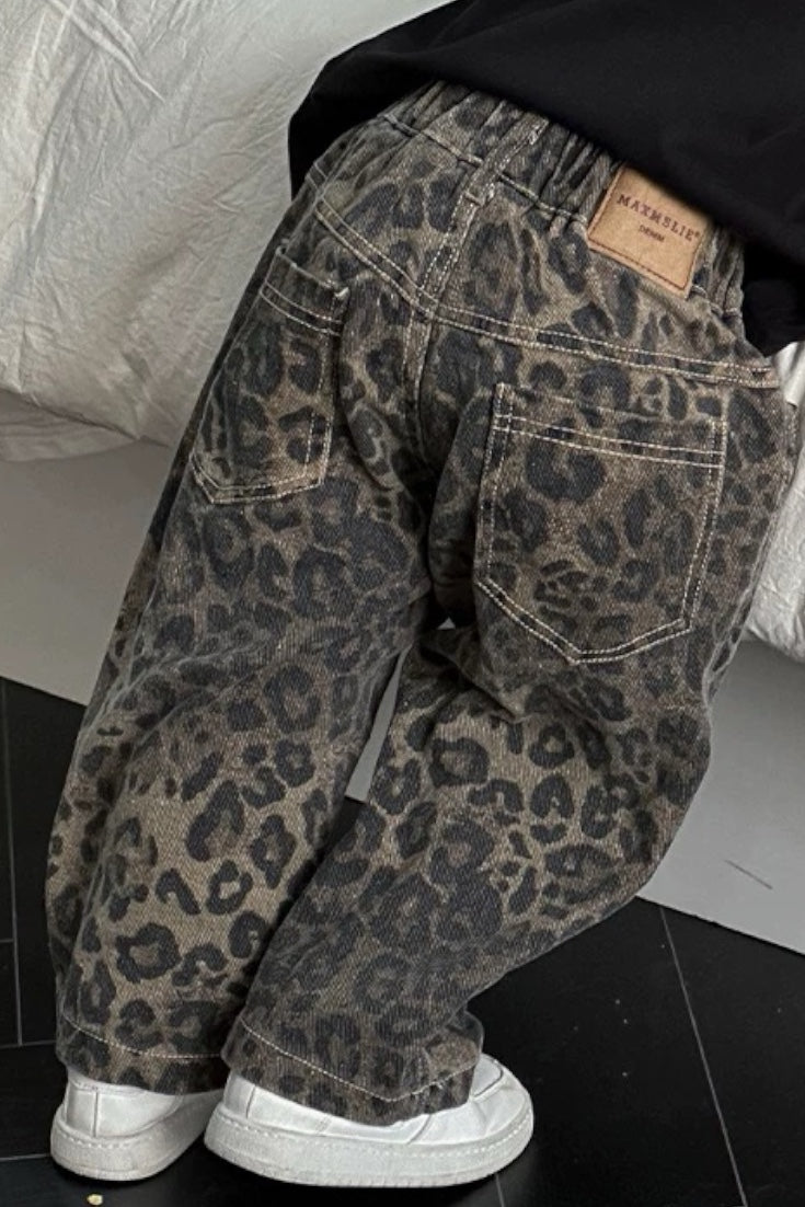 Leopard Trousers | Brown