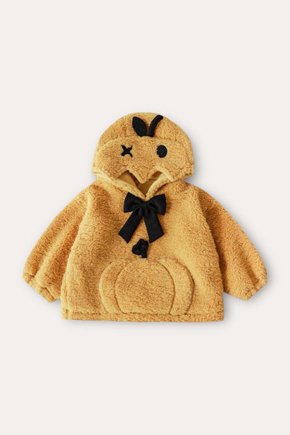 Pumpkin Teddy Sweatshirt | Yellow