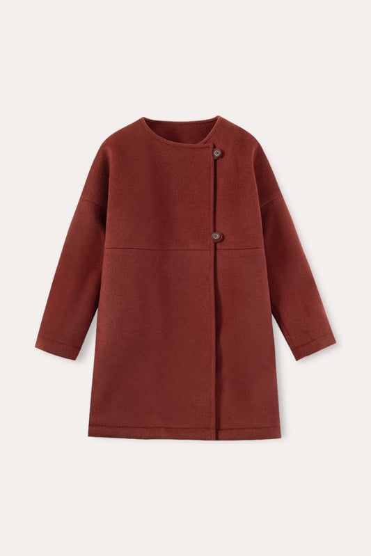 Rio Woolen Coat | Red