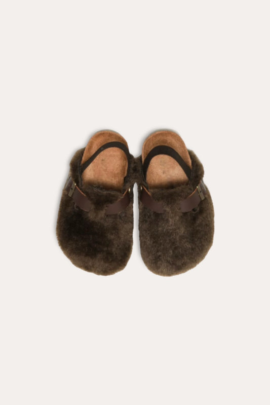 Teddy Sandals | Brown