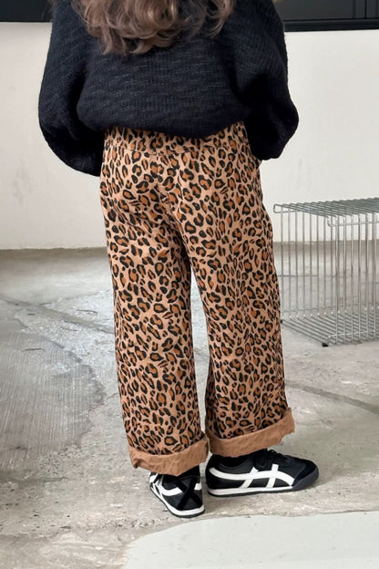 Leopard Trousers | Brown