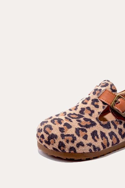 Leopard Sandals | Dark Brown