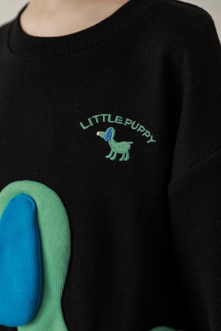 Little Puppy Sweatshirt | Black