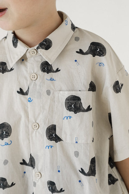 Whale Shirt | Beige