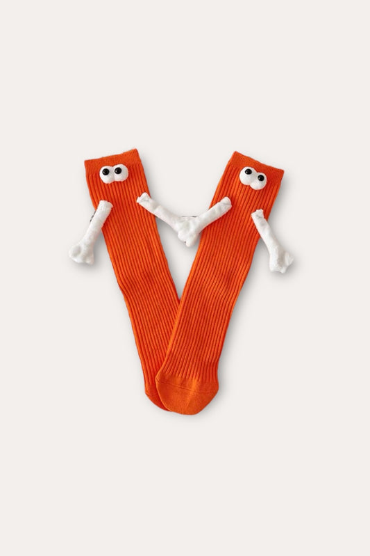 No Face Socks | Orange