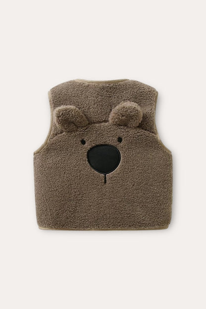 Bear Wool Vest | Brown