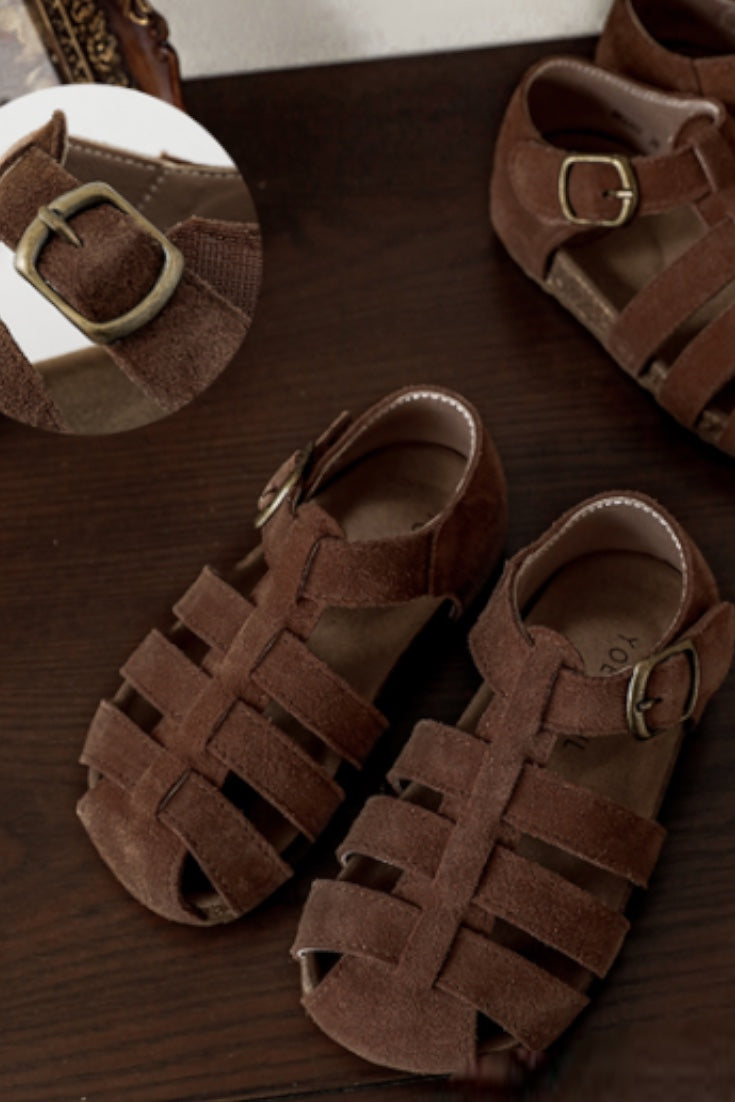 Velcro Sandals | Brown