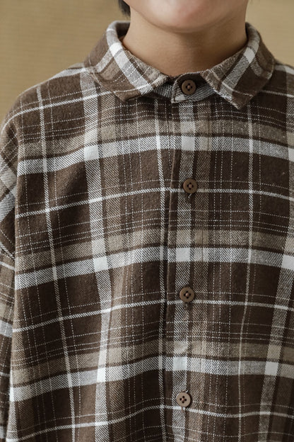 Kodae Plaid Shirt | Brown