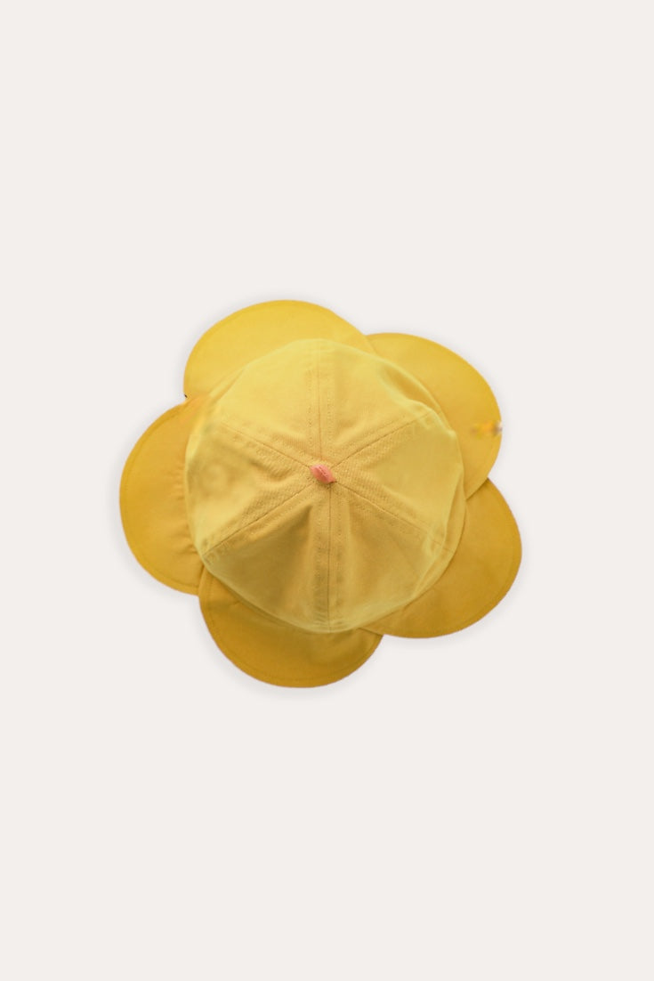 Flower Cotton Hats | Yellow